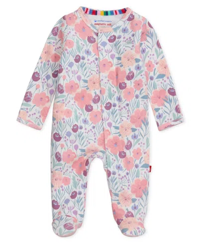 Magnetic Me Baby Girls' Whistledon Footie Long-sleeve Coverall In Multi