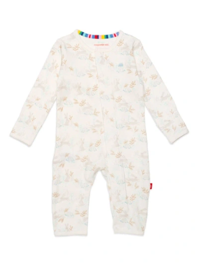 Magnetic Me Baby's Tortoise & Hare Print Coveralls