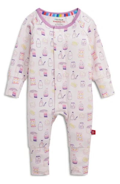 Magnetic Me Babies'  Bake Boss Magnetic Convertible Romper In Pink