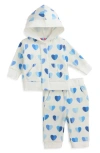 Magnetic Me Blue Hearts Magnetic Brushed Fleece Hoodie & Joggers Set In Blue