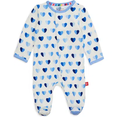 Magnetic Me Babies'  Blue Hearts Magnetic Modal Footie