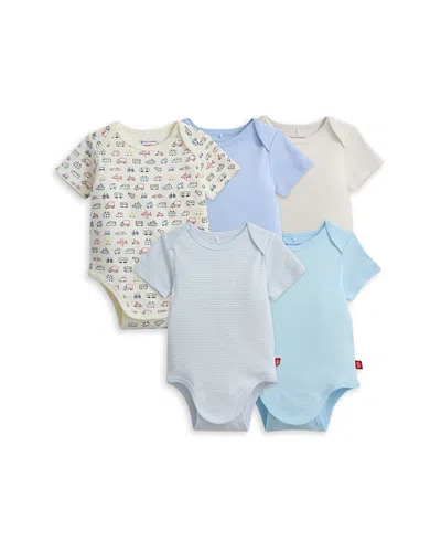 Magnetic Me Boys' Bodysuit Bundle, Pack Of 5 - Baby In Blue
