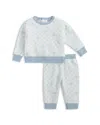 Magnetic Me Boys' Checkerboard Brushed Fleece Sweatshirt & Pants Set - Baby, Little Kid In Blue