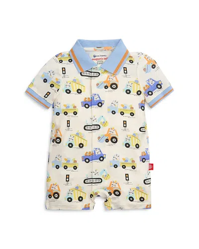 Magnetic Me Boys' Delivered Printed Romper - Baby In Delivered W/ Hare