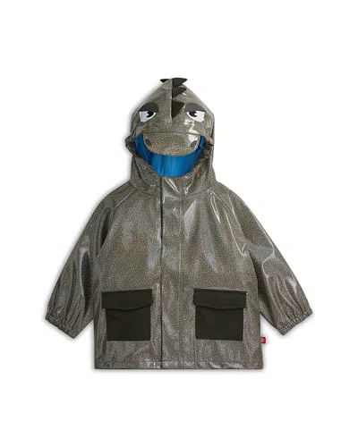 Magnetic Me Boys' Dino Sparkle Magnetic Raincoat - Little Kid In Gray