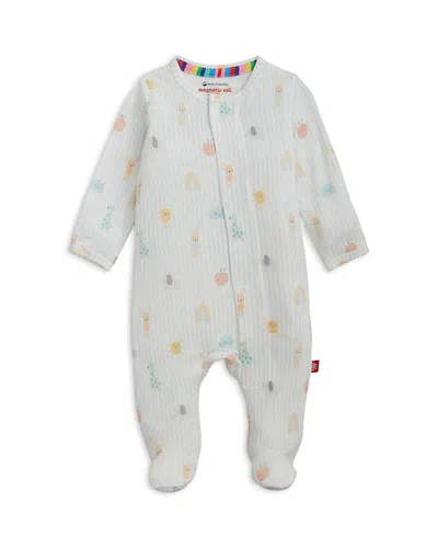 Magnetic Me Boys' Lullaby Sky Magnetic Footie - Baby In White