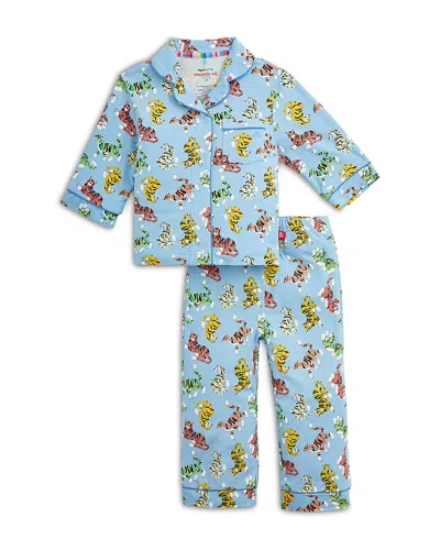 Magnetic Me Boys' Tiger Kings Rightfit Magnetic Pajama Set - Little Kid In Blue