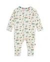 Magnetic Me Boys' Truck Print Convertible Coverall - Baby In White