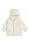 Magnetic Me Cloudy Minky Faux Fur Bear Hooded Jacket In Neutral