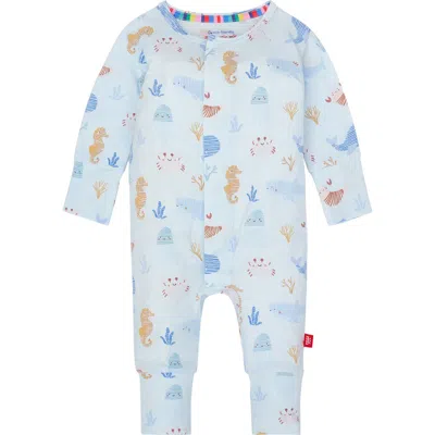 Magnetic Me Babies'  Deep Sea Jubilee Convertible Romper In Blue