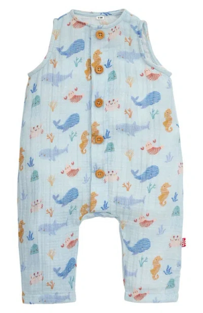 Magnetic Me Babies'  Deep Sea Jubilee Cotton Gauze Romper