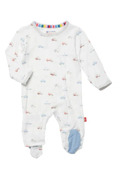 Magnetic Me Babies'  Dispatcher Magnetic Footie In White