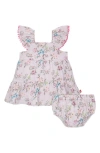 Magnetic Me Emily Cotton Sundress & Bloomers Set In Purple