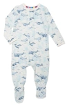 Magnetic Me Fantasea Cove Fitted One-piece Footie Pajamas In Fanta