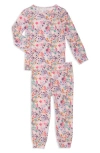 MAGNETIC ME MAGNETIC ME FLORAL FITTED TWO-PIECE PAJAMAS