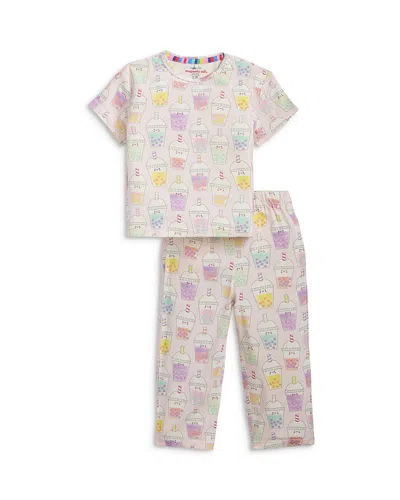 Magnetic Me Girls' Boba Beau Tea Rightfit Magnetic Pajama Set - Little Kid, Big Kid In Pink
