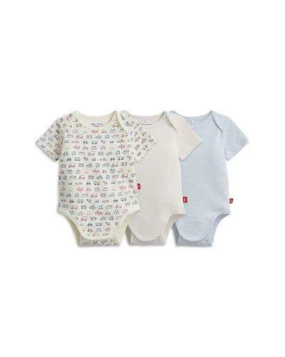 Magnetic Me Girls' Bodysuit Bundle, Pack Of 3 - Baby In Multi