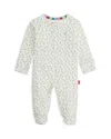 Magnetic Me Girls' Eloise Printed Footie - Baby In White