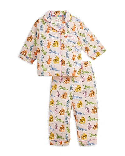 Magnetic Me Girls' Leopard Queens Printed Rightfit Magnetic Pajama Set - Little Kid In Multi