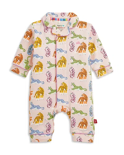 Magnetic Me Girls' Leopard Queens Printed Romper - Baby In Gold