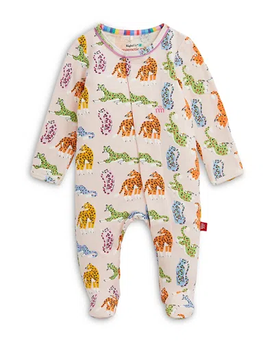 Magnetic Me Girls' Leopard Queens Rightfit Printed Footie - Baby In Multi