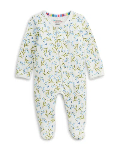 Magnetic Me Girls' Lillian Waffle Footie - Baby In Multi