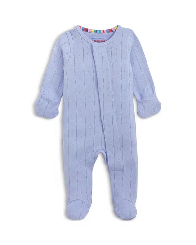 Magnetic Me Girls' Wisteria Pointelle Footie One Piece - Baby In Blue