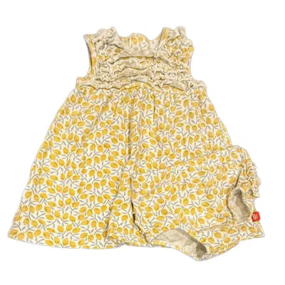 Magnetic Me Kids' Girls Yellow Lemons Dress In Neutral