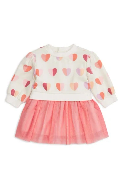 Magnetic Me Babies'  Hearts Magnetic Brushed Fleece Sweatdress In Multi