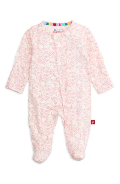 Magnetic Me Babies'  Herds Of A Feather Footie In Pink