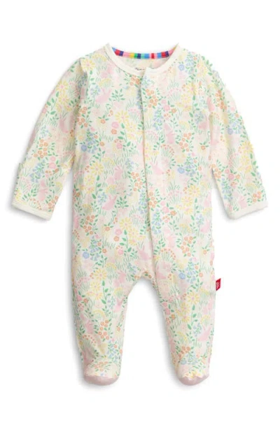 Magnetic Me Babies'  Hoppy Garden Magnetic Footie In White