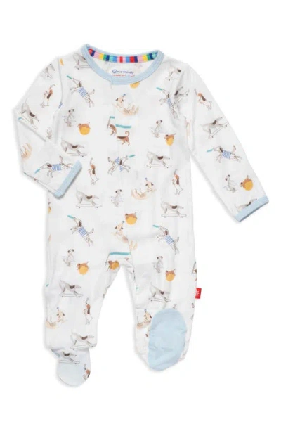 Magnetic Me Babies' Howlarious Footie In White
