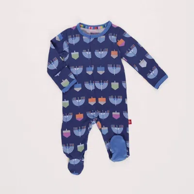 Magnetic Me Kids' Infant's Spin Me Footie In Blue