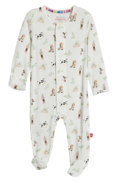 Magnetic Me Babies'  Introduce Mother Goose Footie In White