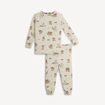 Magnetic Me Kid's Long Sleeve Pajama In Where The Wild Things Are In Neutral