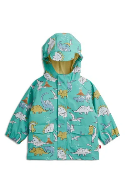 Magnetic Me Kids' Dino Color Changing Water Resistant Hooded Raincoat In Multi