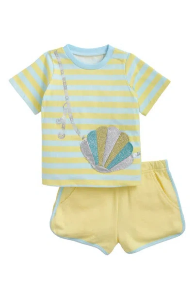 Magnetic Me Babies'  Kids' Fidget Appliqué Cotton Jersey T-shirt & Shorts Set In Multi