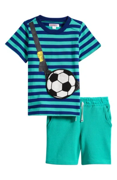 Magnetic Me Babies'  Kids' Fidget Cotton Graphic T-shirt & Shorts Set In Multi