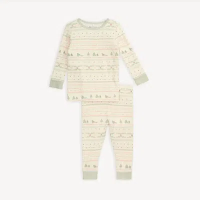 Magnetic Me Kids Time Of Wonder Magnetic Long Sleeve Pajama In Yellow In Neutral