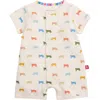 Magnetic Me Le Tigre Organic Cotton Romper In Beige