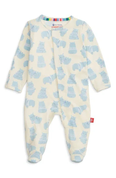 Magnetic Me Babies'  Muffin Magnetic Footie In Neutral