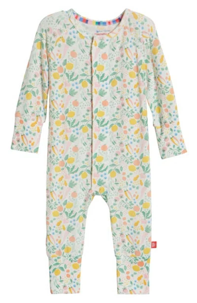 Magnetic Me Babies'  My Zest Life Magnetic Convertible Romper In Blue