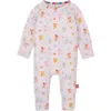 Magnetic Me Playground Pals Print Magnetic Convertible Romper In Pink