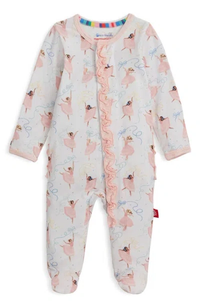Magnetic Me Babies'  Pretty Plies Magnetic Footie In White