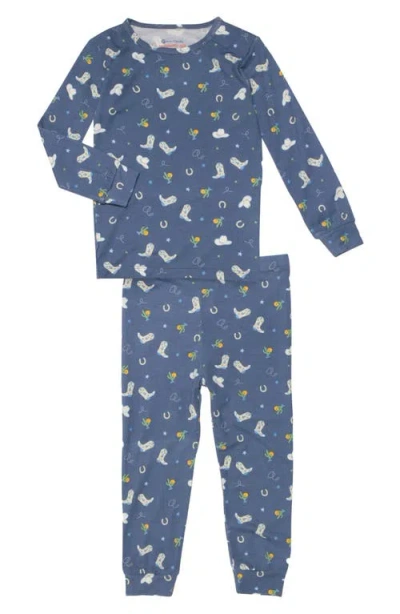 Magnetic Me Kids'  Rodeo Drive Two-piece Pajamas In Rodeo Blue