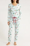 Magnetic Me Snow Excited Magnetic Closure Pajamas In Multi