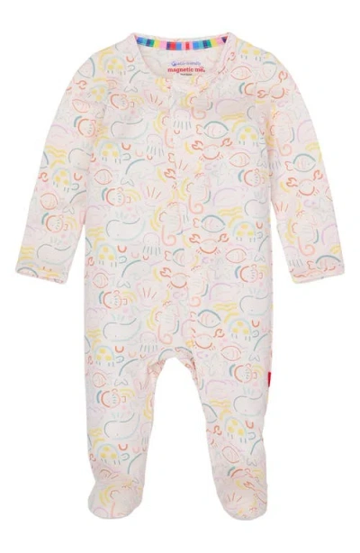 Magnetic Me Babies'  So-fish-ticated Footie In Pink