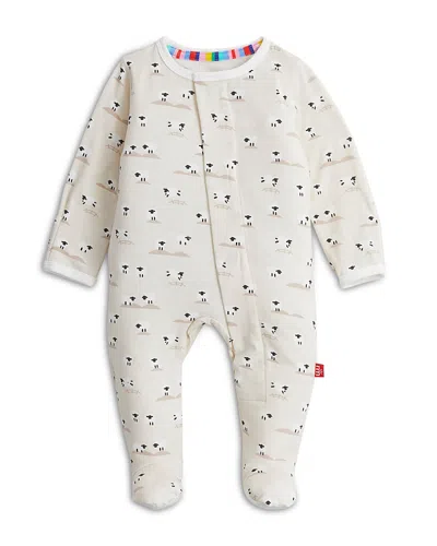 Magnetic Me Kids' Unisex Baa Baa Printed Footie - Baby In White