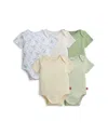 Magnetic Me Unisex Bodysuit Bundle, Pack Of 5 - Baby In Green