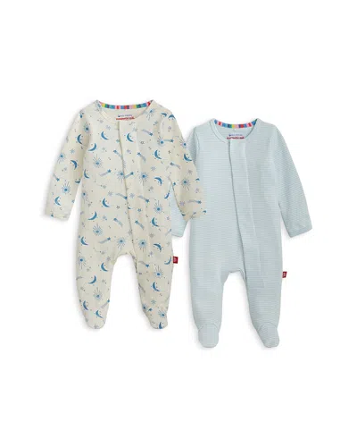 Magnetic Me Unisex Cotton Footie Two-pack Bundle - Baby In Multi